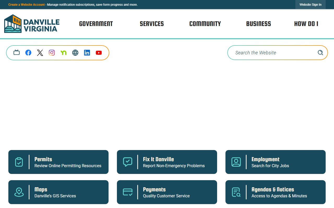 Danville background check city government records