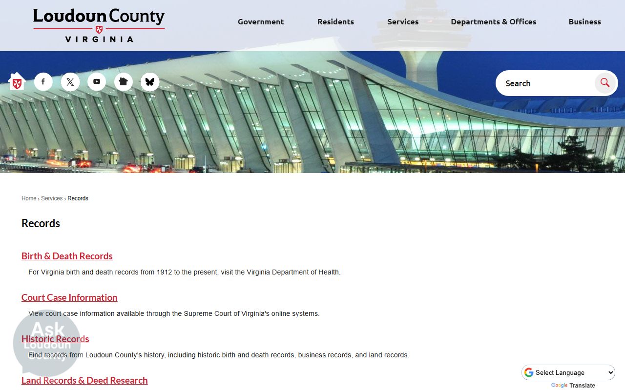 Loudoun County Circuit Court records Leesburg