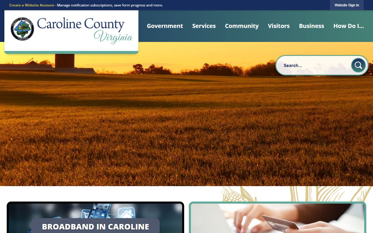 Caroline County Government Website