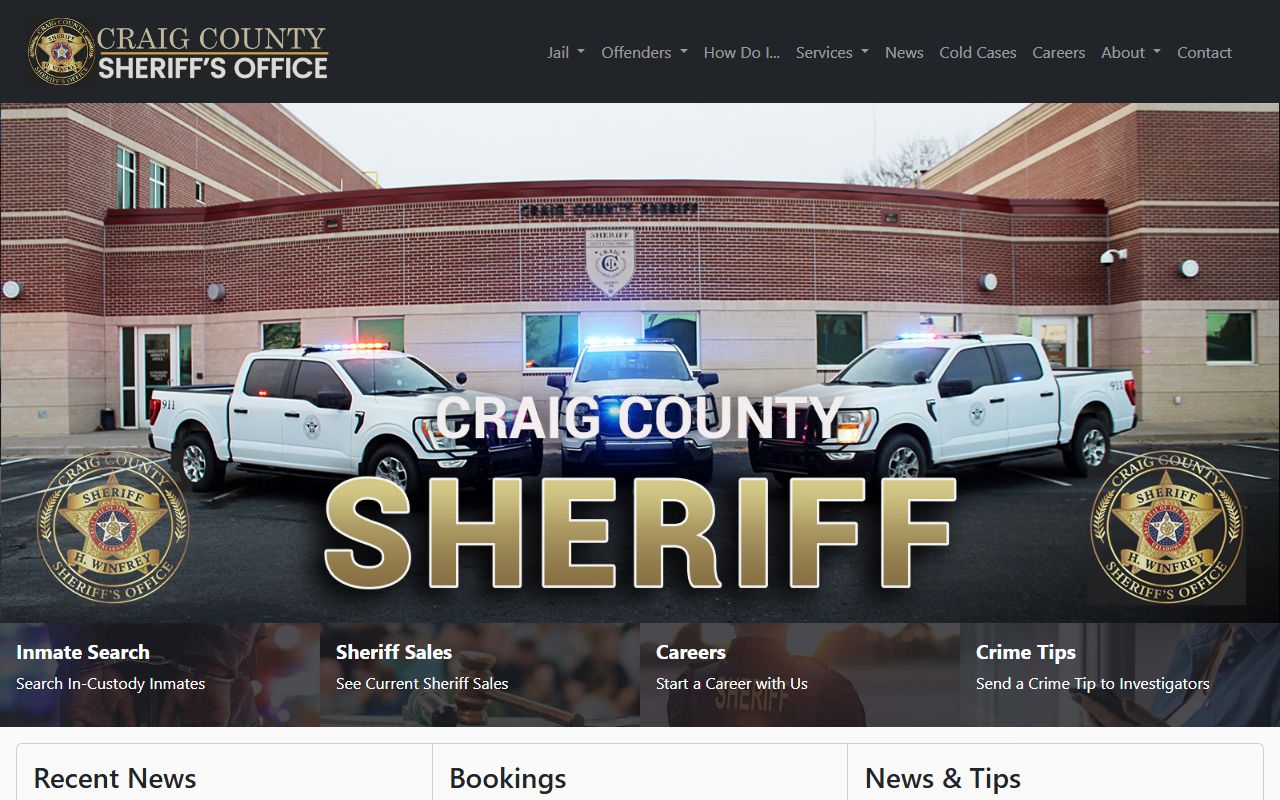 Craig County background check Sheriff's Office