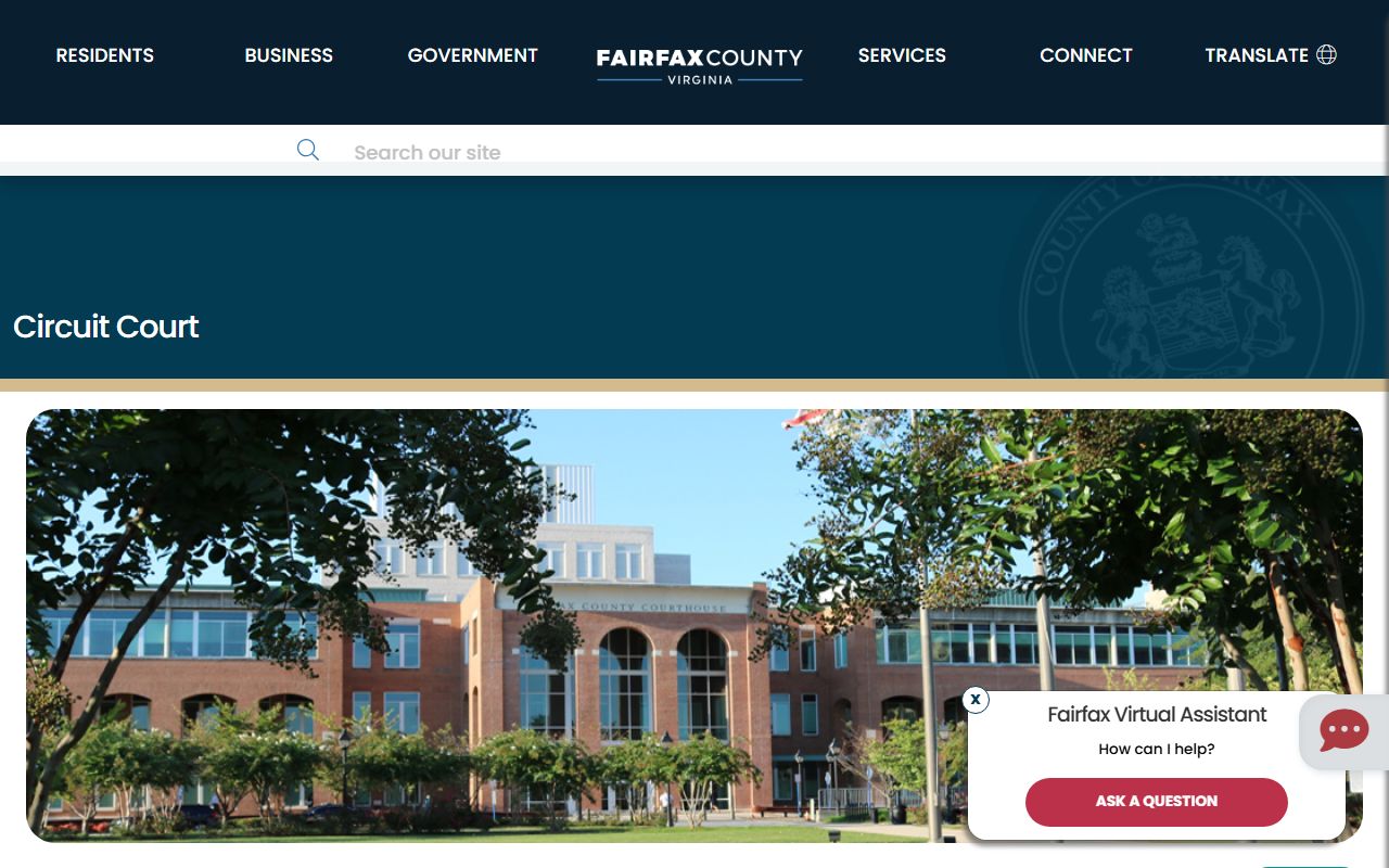Fairfax County background check circuit court CPAN records