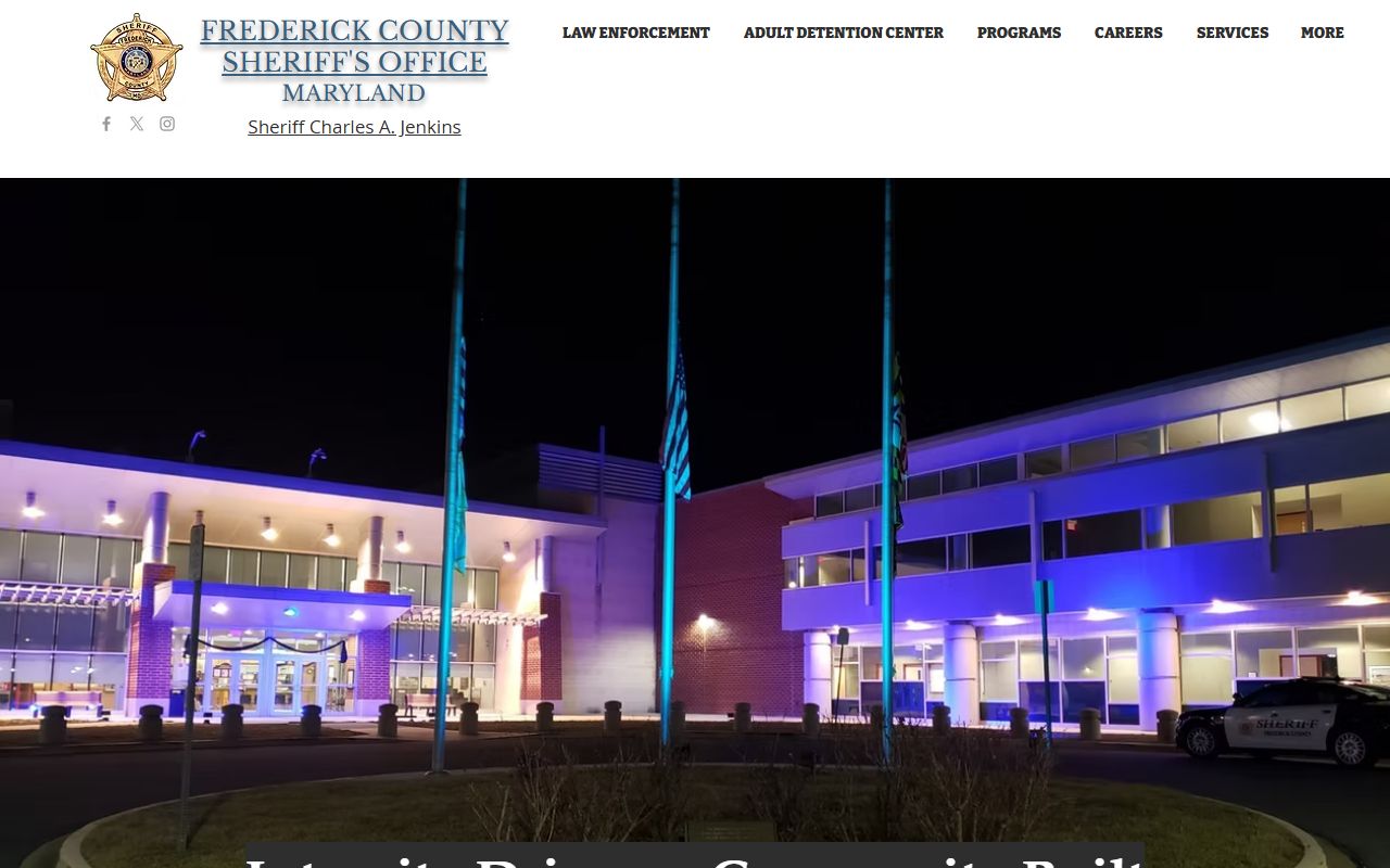 Frederick County Sheriff Office background check records