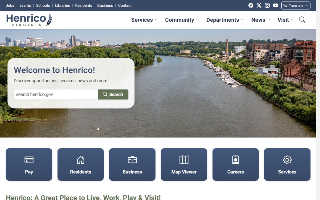 Henrico County background check government website