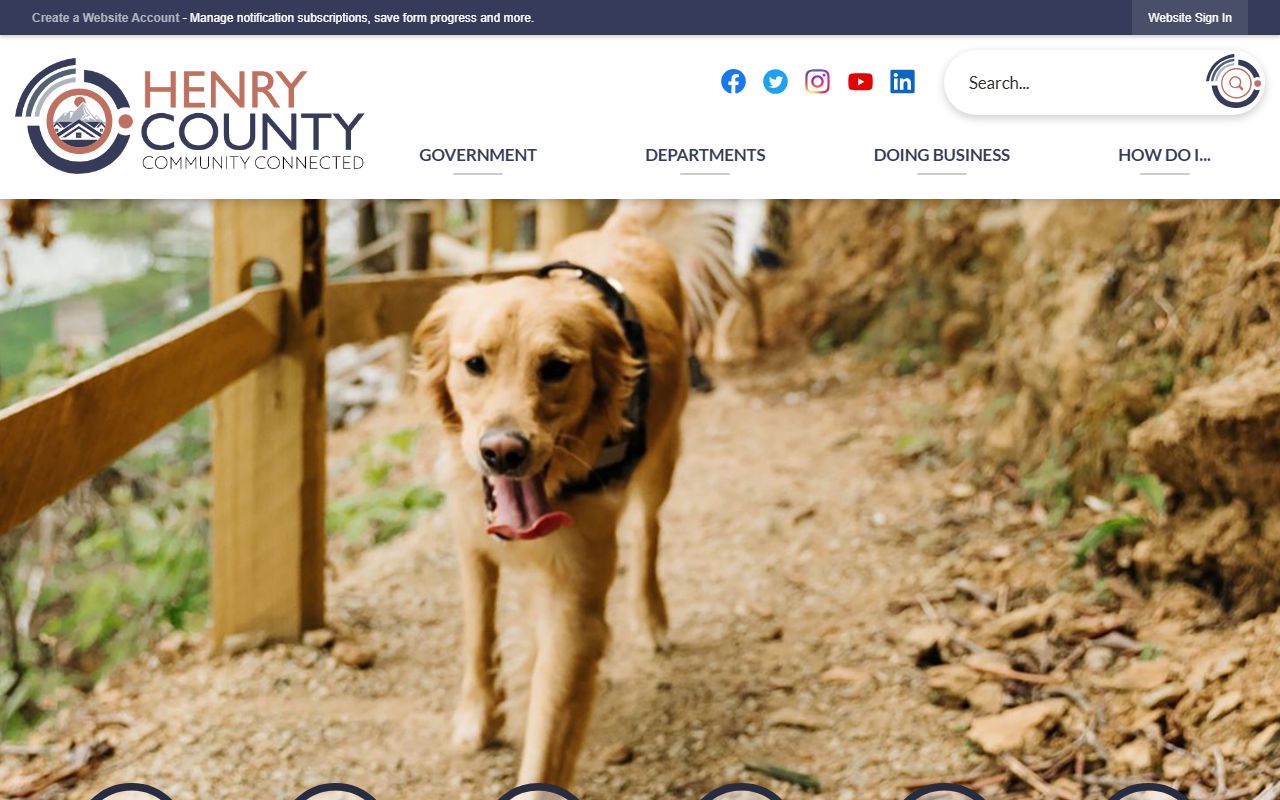 Henry County background check government portal