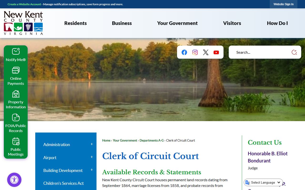 New Kent County circuit court criminal background check