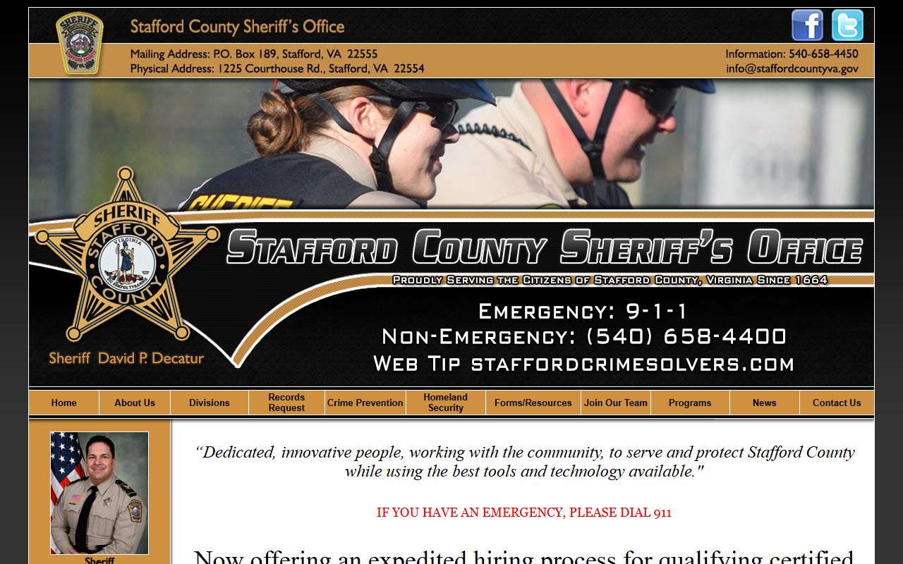 Stafford County background check